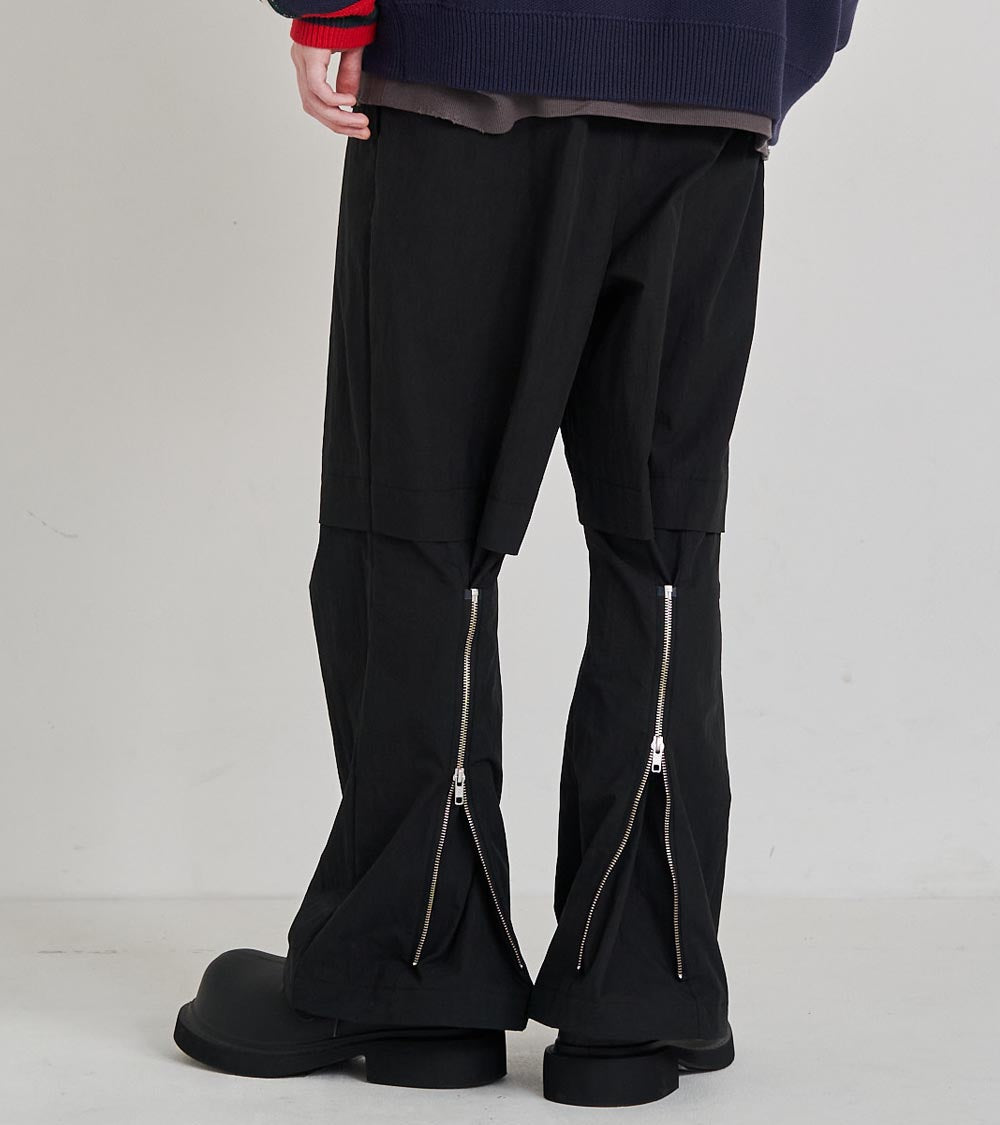 2-ZIP BONTAGE WIDE PANTS