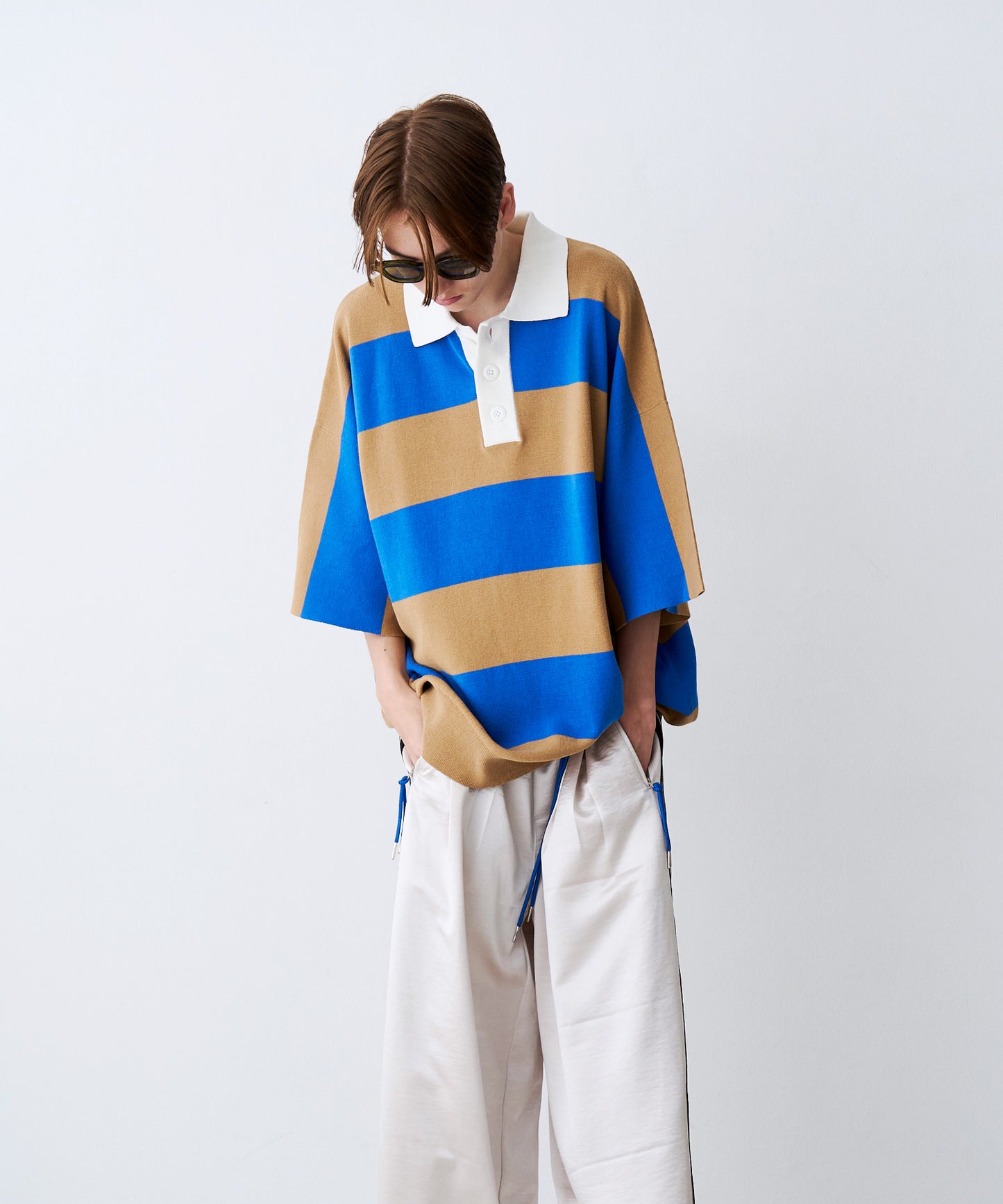 OVER RUGGER KNIT POLO