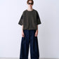 SATIN MIX BLOCK TEE