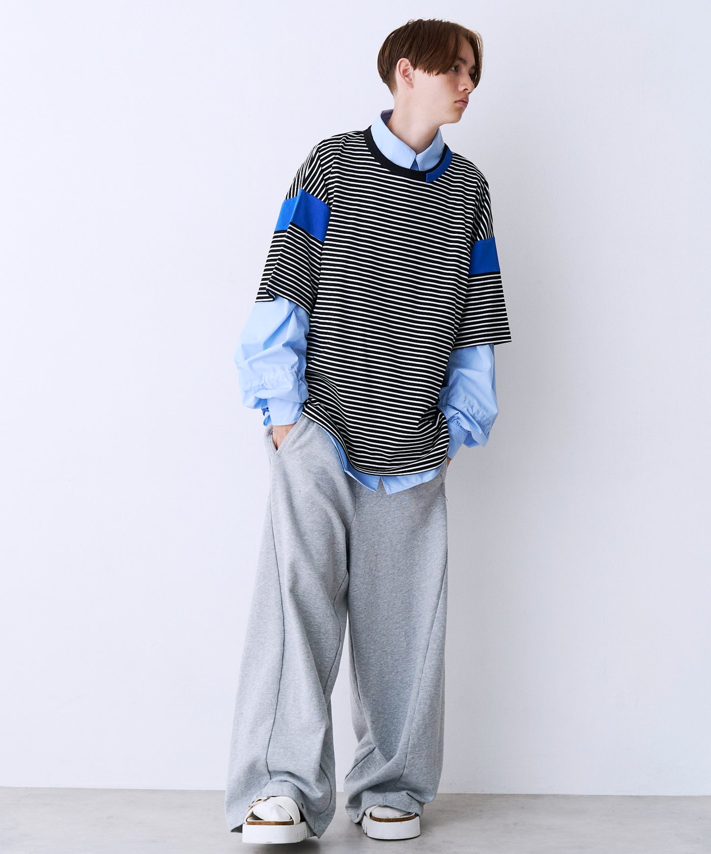 【一部予約】BLOCKING BORDER TEE