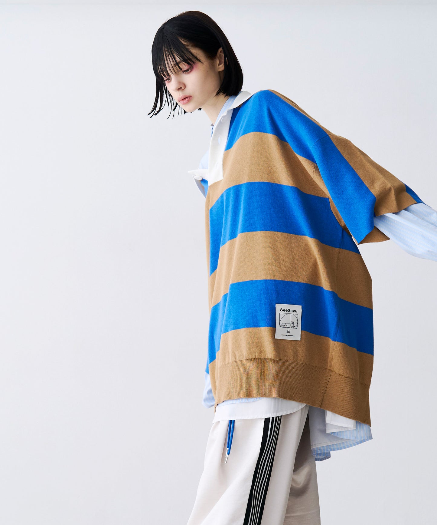 OVER RUGGER KNIT POLO