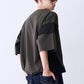 SATIN MIX BLOCK TEE