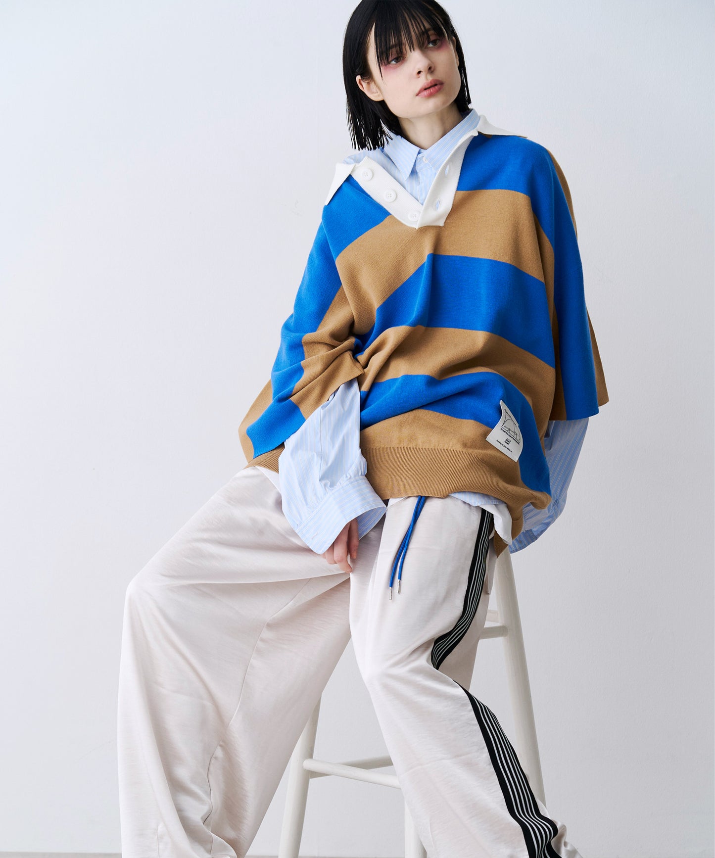 OVER RUGGER KNIT POLO