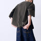 SATIN MIX BLOCK TEE