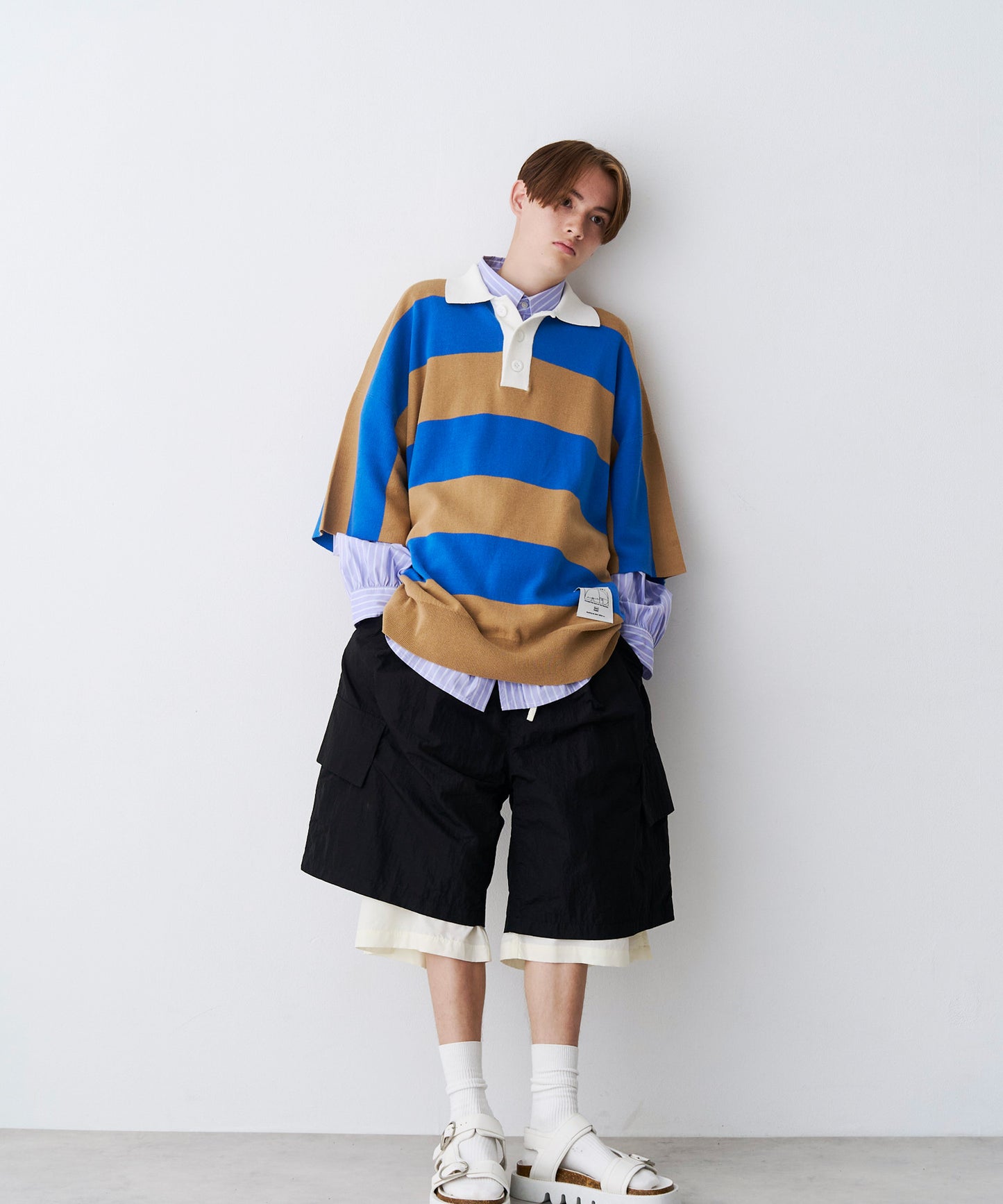 OVER RUGGER KNIT POLO