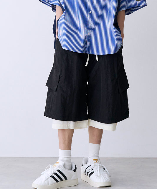 【予約商品】LAYERD WIDE SHORTPANTS