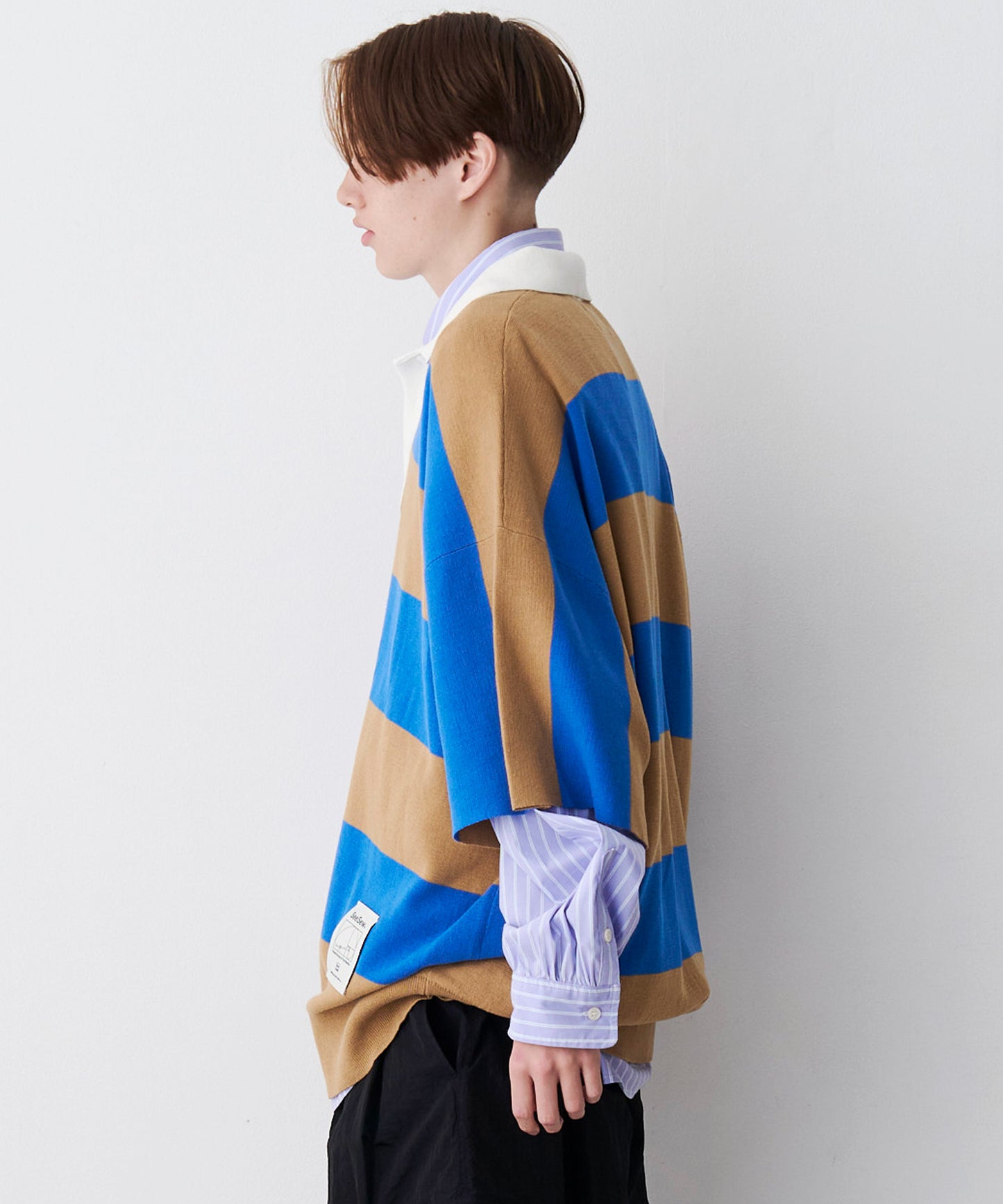 OVER RUGGER KNIT POLO