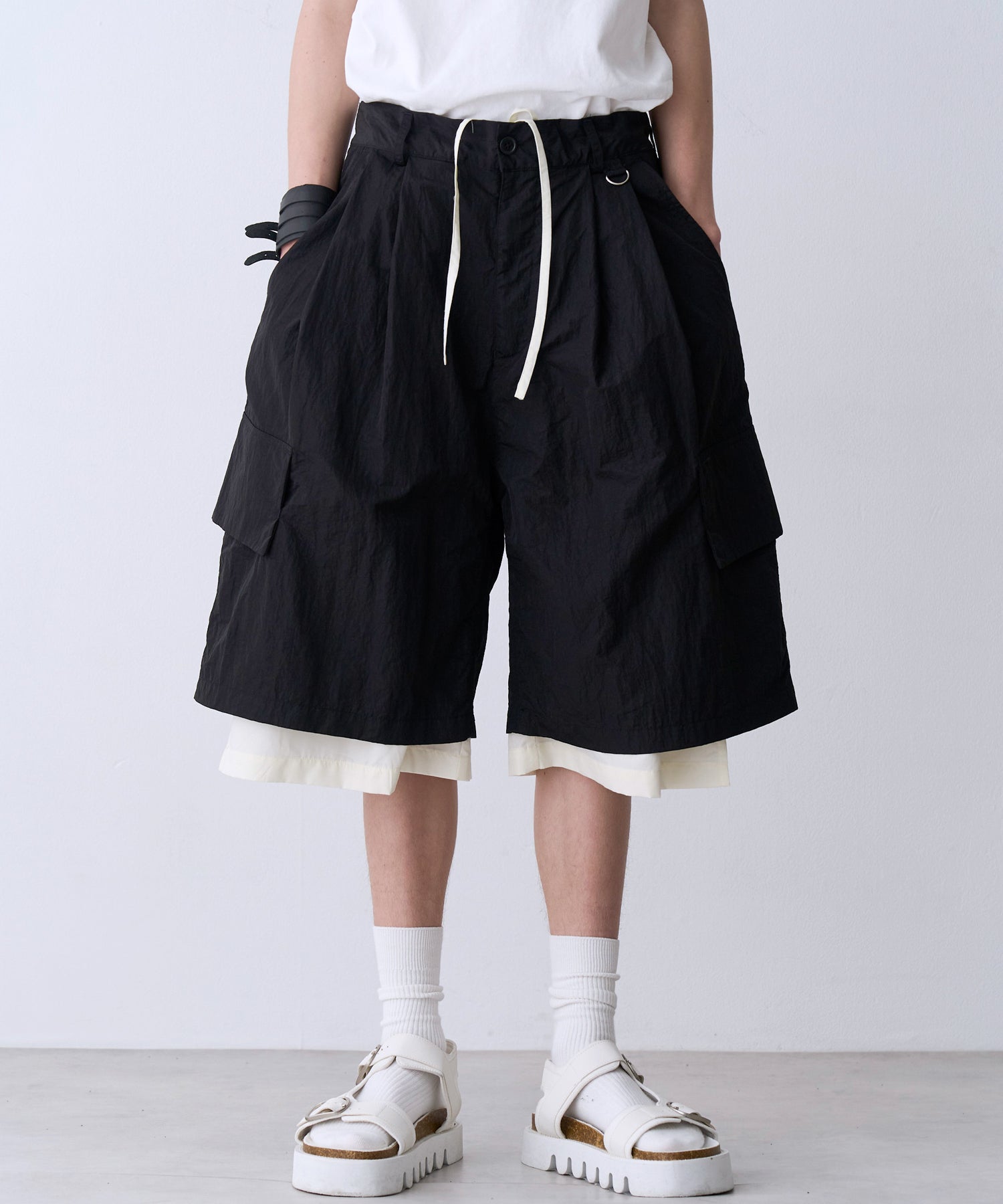 SALE】LAYERD WIDE SHORTPANTS – seesew