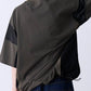 SATIN MIX BLOCK TEE