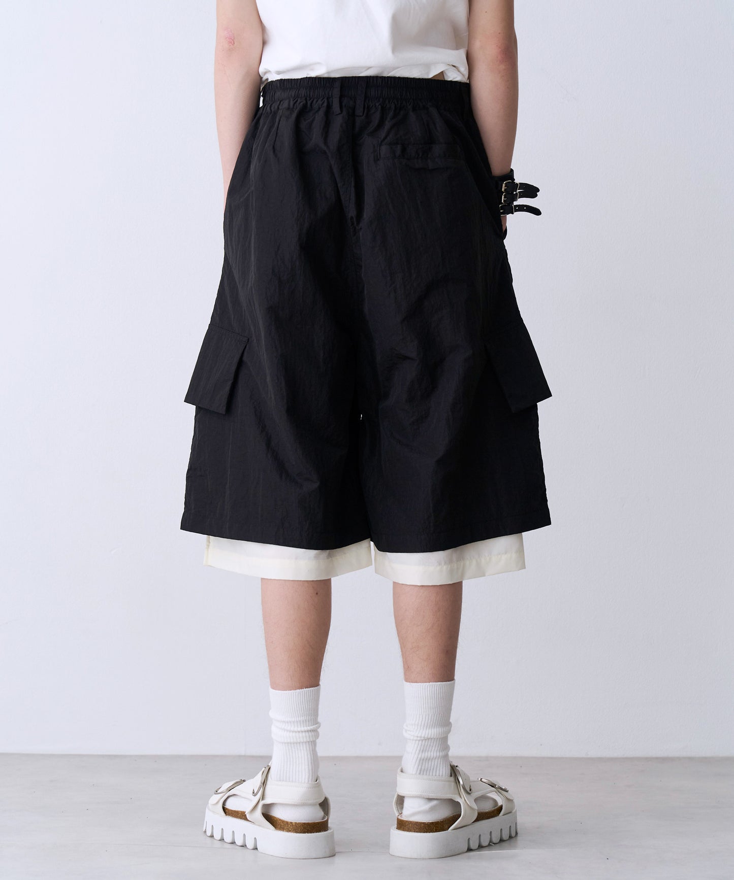 【一部予約】LAYERD WIDE SHORTPANTS