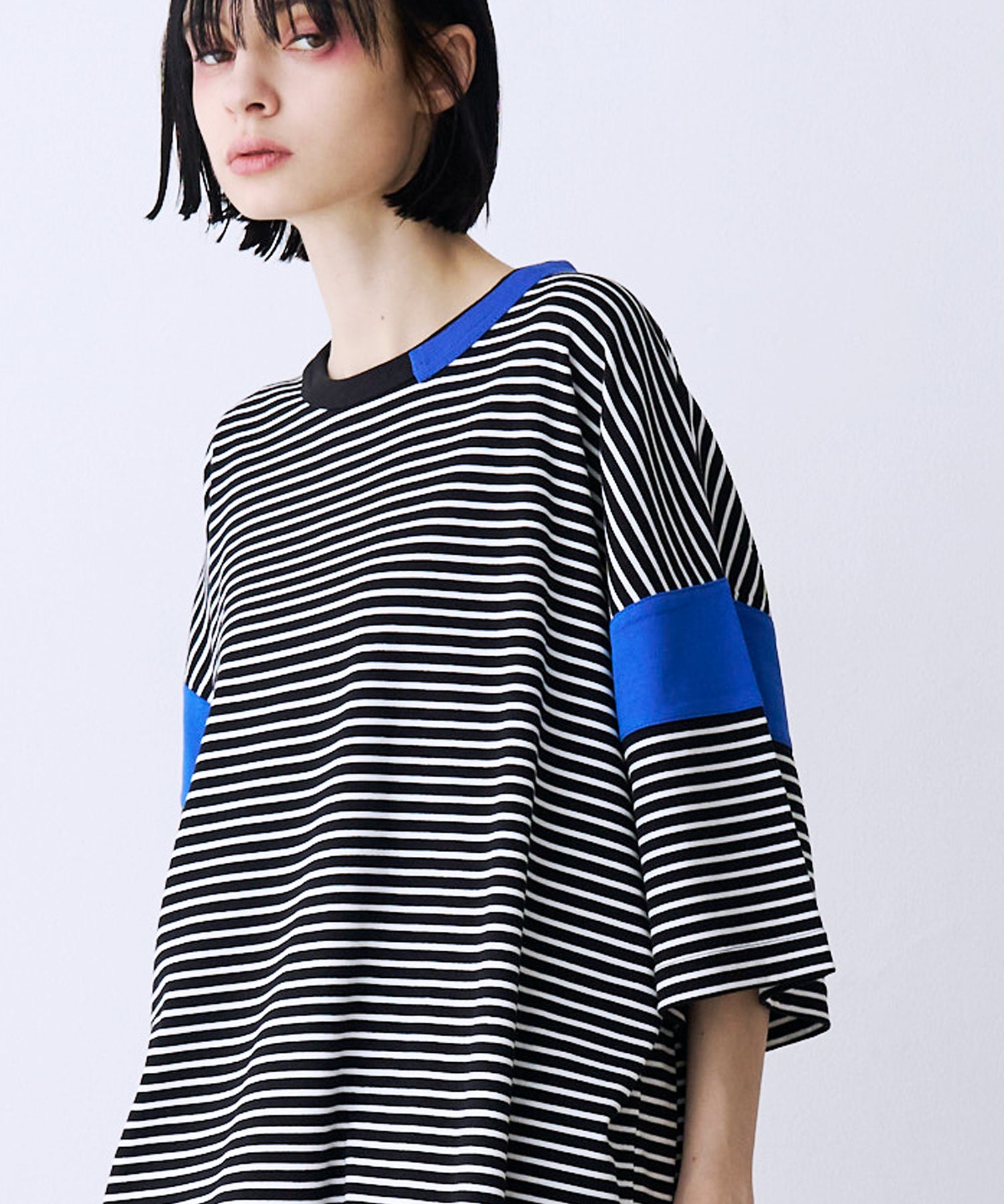 トップス equal border tee 一部予約】BLOCKING BORDER TEE – seesew