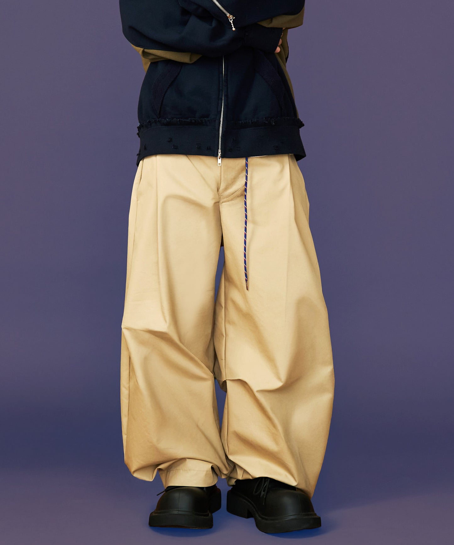【予約商品】CORD BELT CURVE PANTS