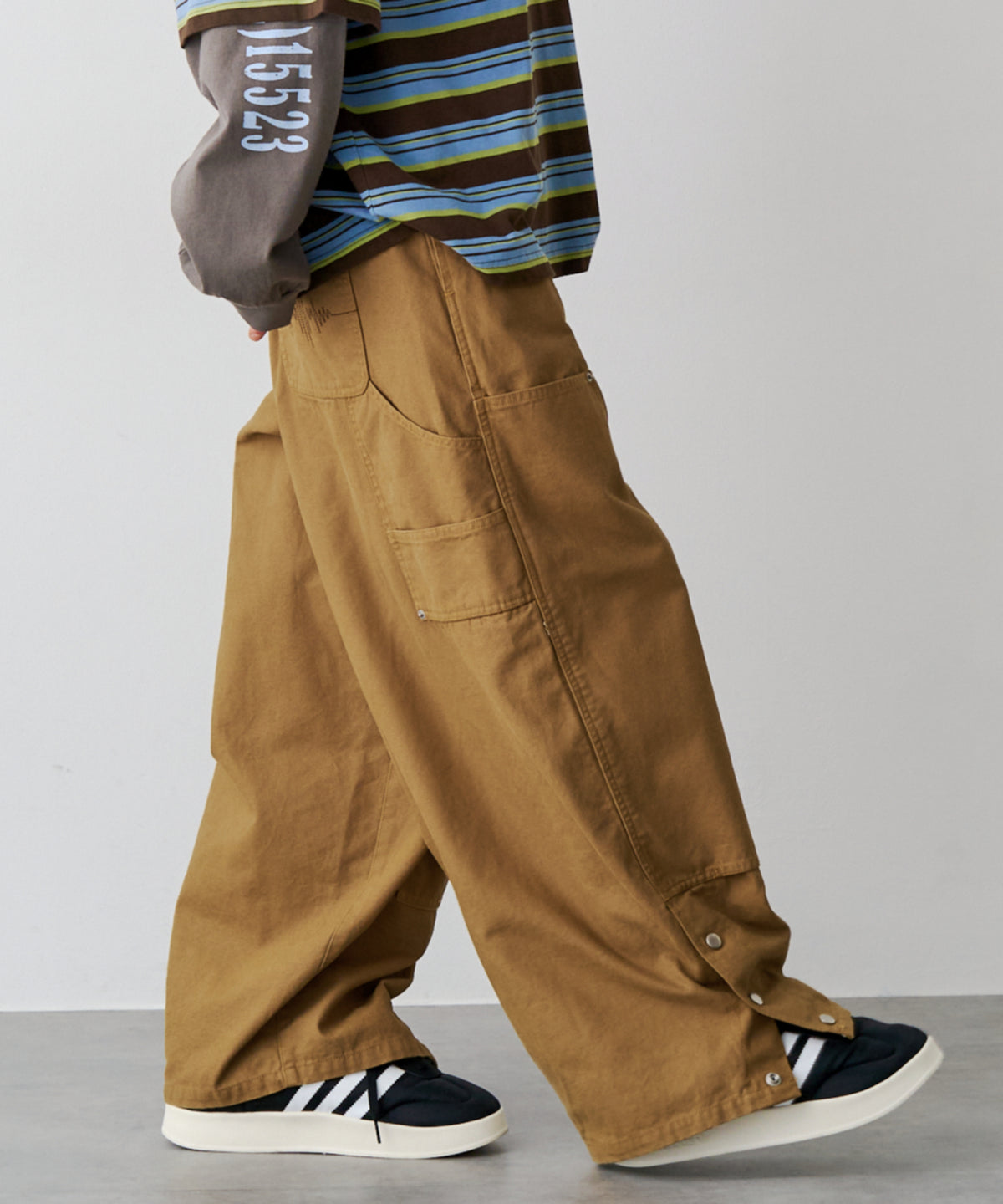 DOUBLE KNEE CURVE PANTS