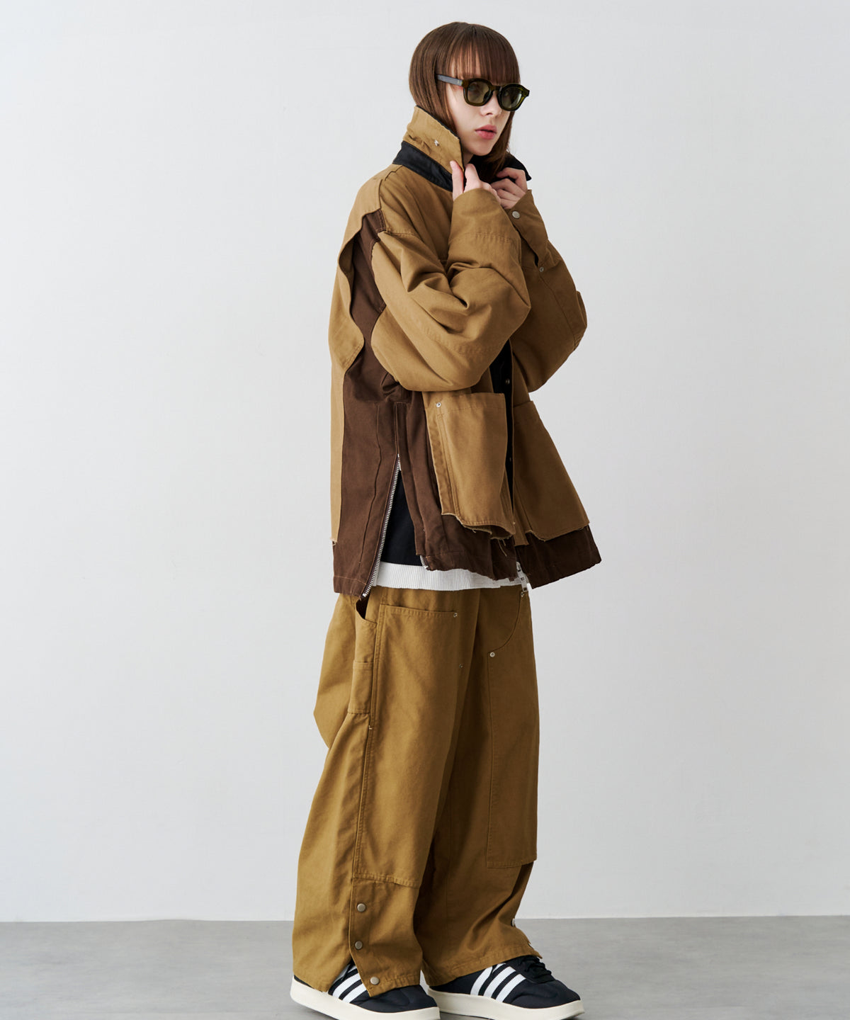 DOUBLE KNEE CURVE PANTS
