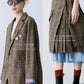 LAYERED PLEATS WRAP SKIRT