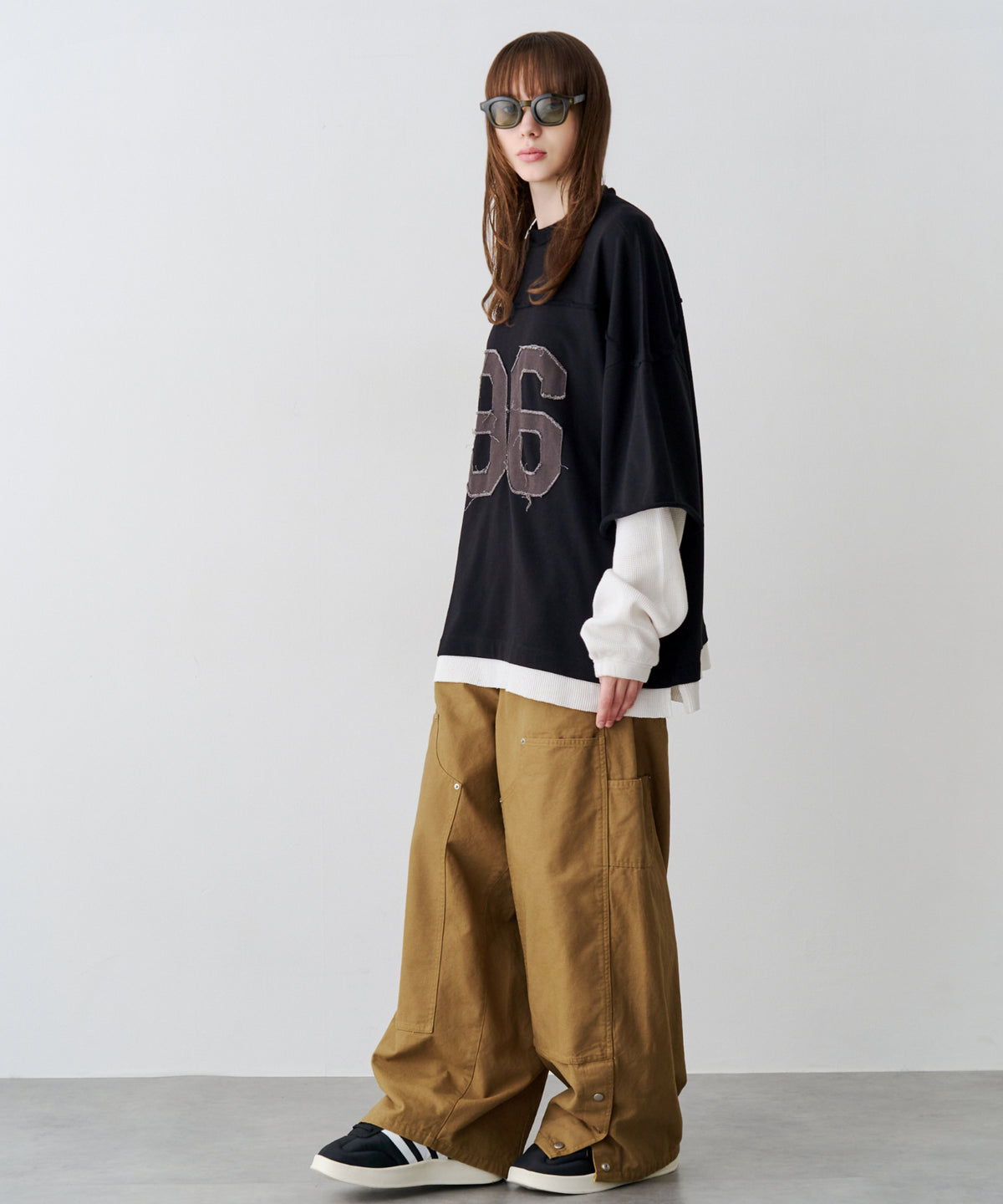 DOUBLE KNEE CURVE PANTS
