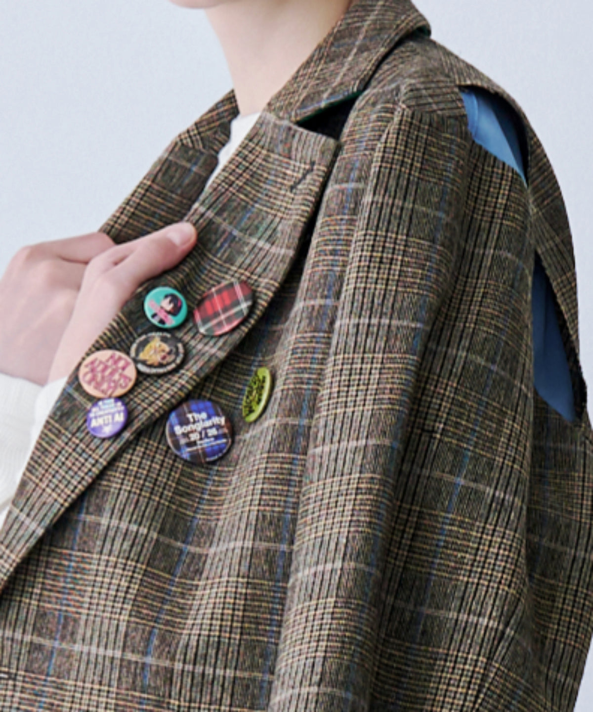 LAYERED TAILORED JACKET with BADGE
