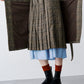 LAYERED PLEATS WRAP SKIRT