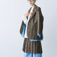 LAYERED PLEATS WRAP SKIRT