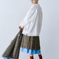 LAYERED PLEATS WRAP SKIRT