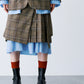 LAYERED PLEATS WRAP SKIRT