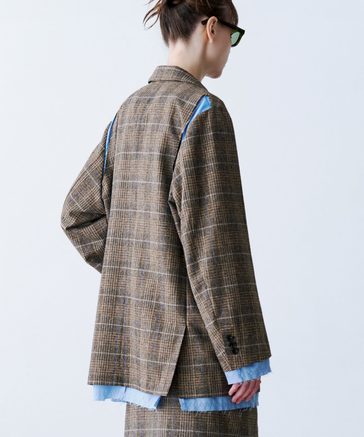 LAYERED TAILORED JACKET with BADGE