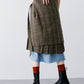 LAYERED PLEATS WRAP SKIRT