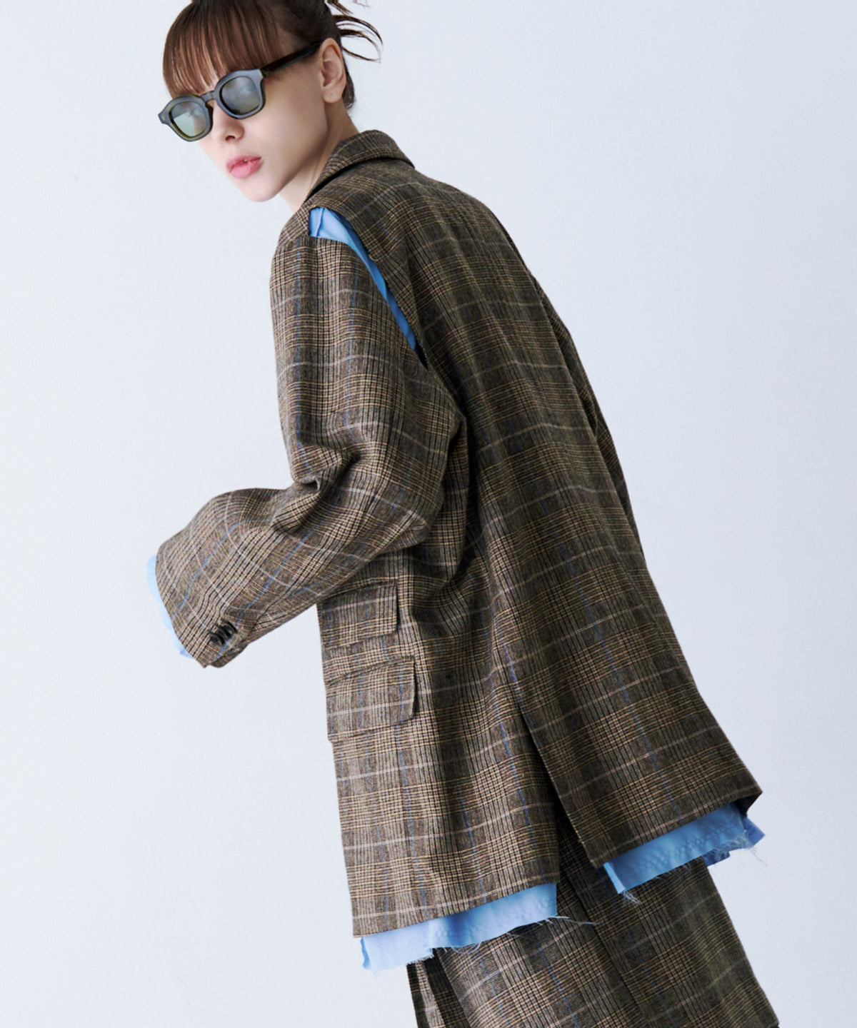 LAYERED TAILORED JACKET with BADGE