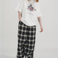 【SALE】2-ZIP DAMAGE  CHECK  PANTS