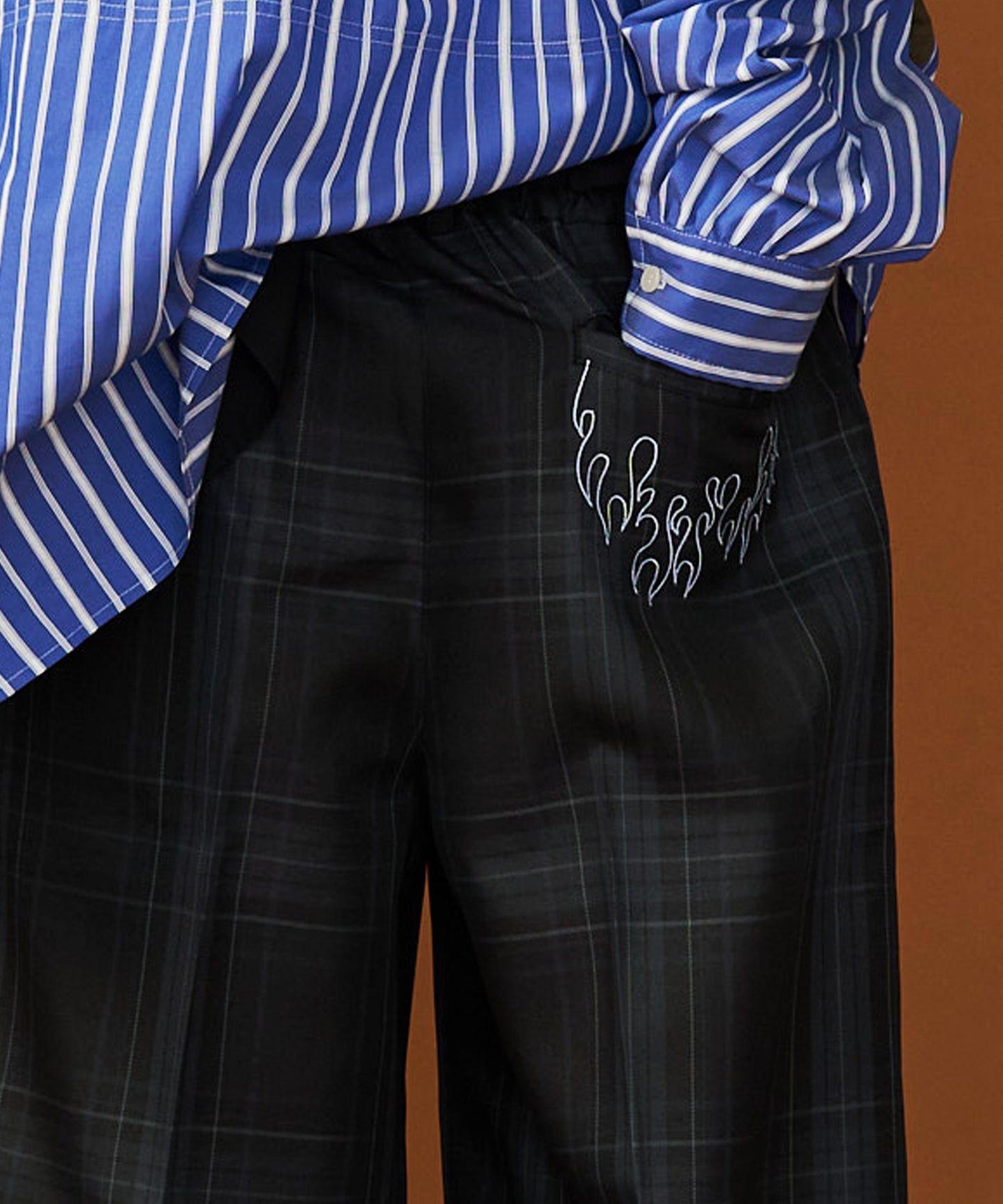 【予約商品】CHECK WIDE SLACKS