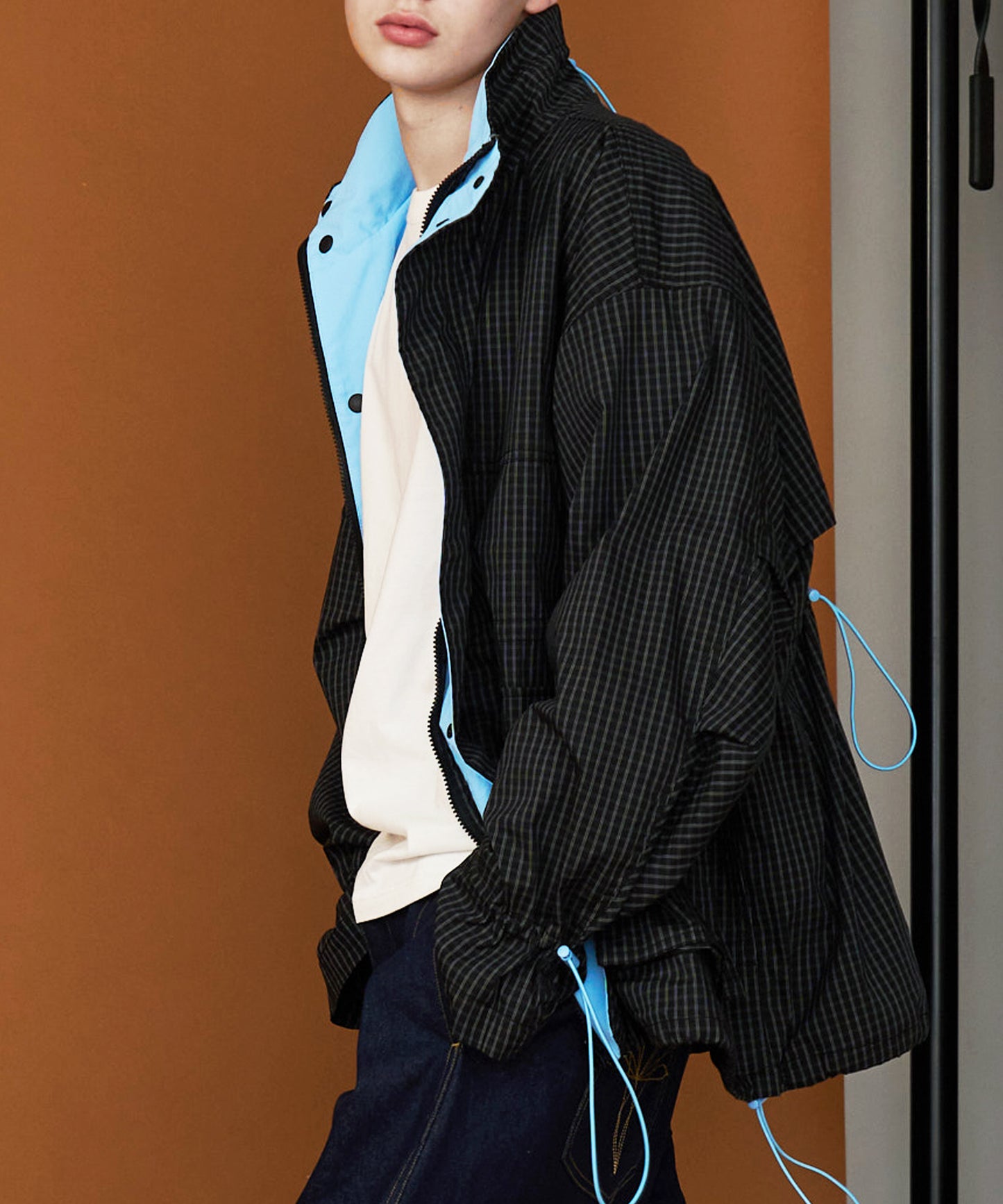 【予約商品】CORD DESIGN CHECK BLOUSON