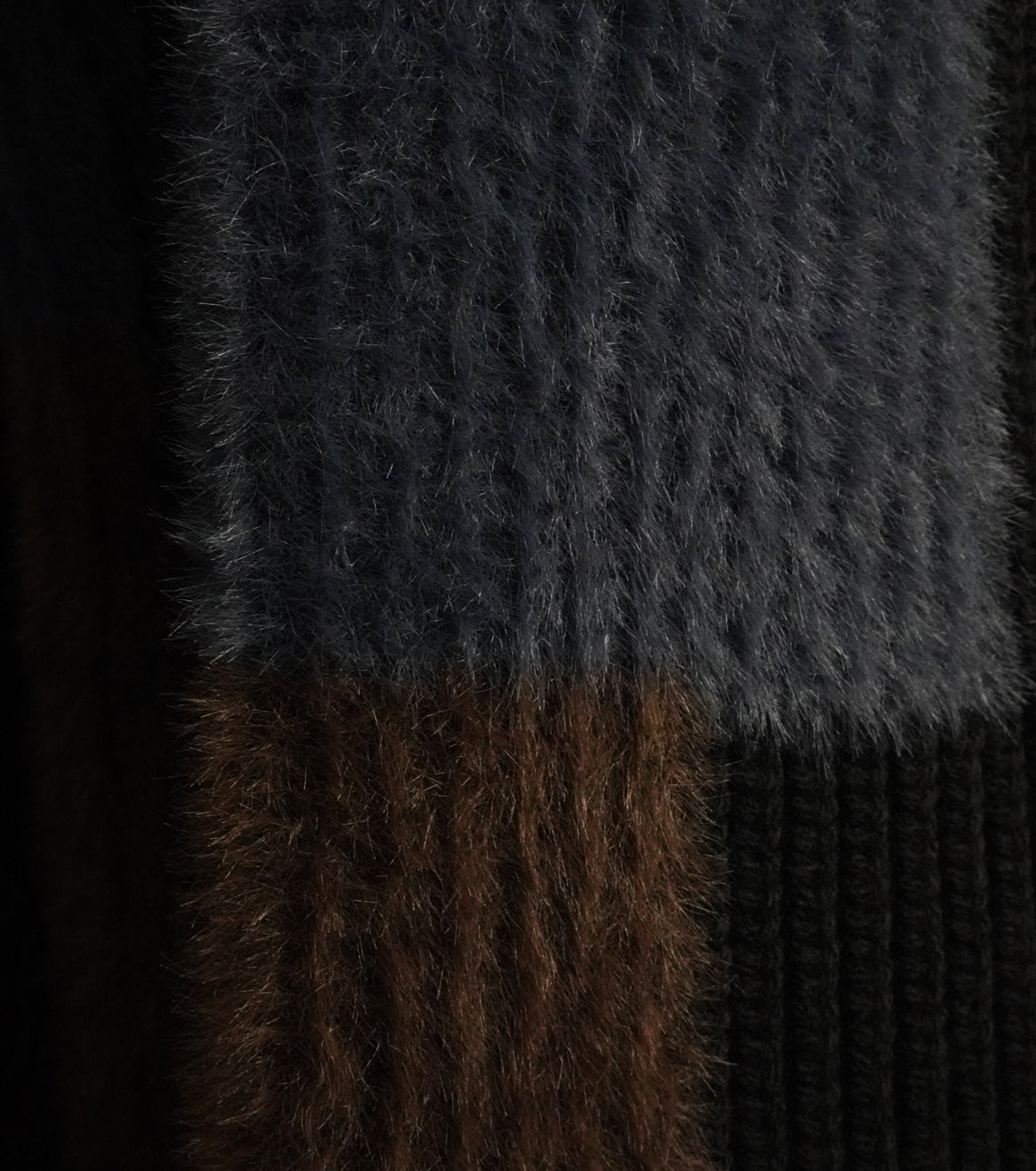 【25AW先行予約】MIXYARN PATCHWORK KNIT