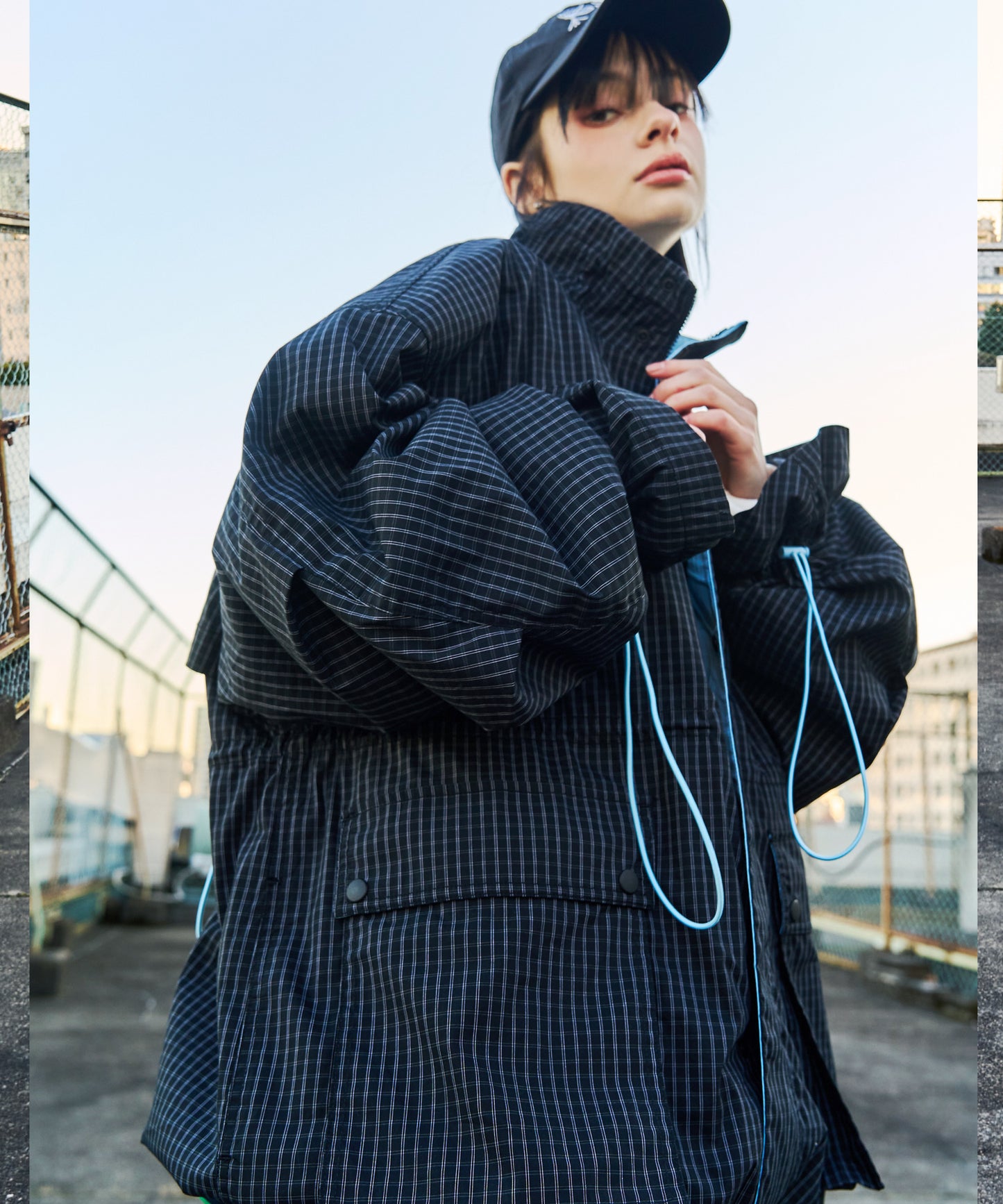 【予約商品】CORD DESIGN CHECK BLOUSON