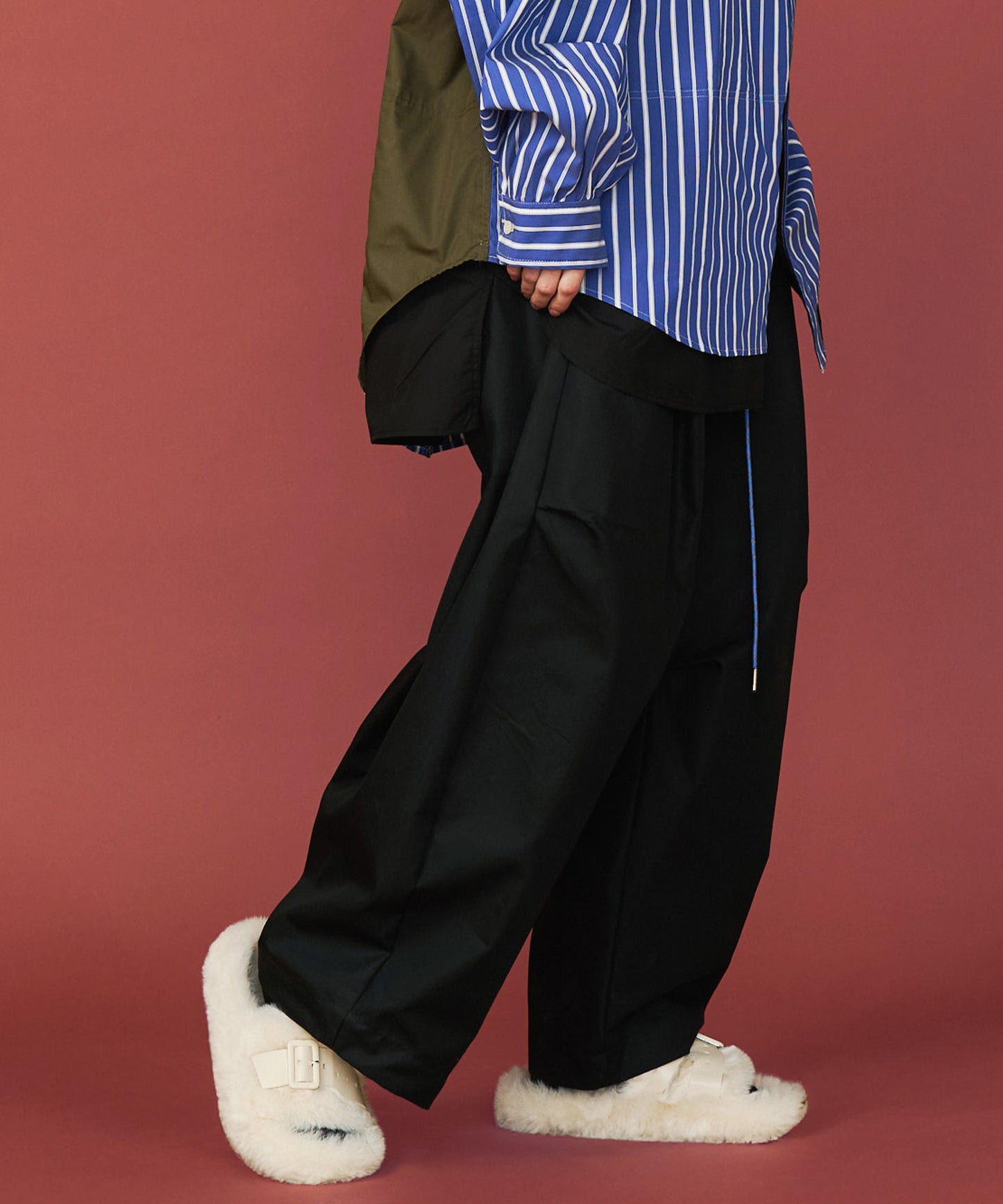 【予約商品】CORD BELT CURVE PANTS