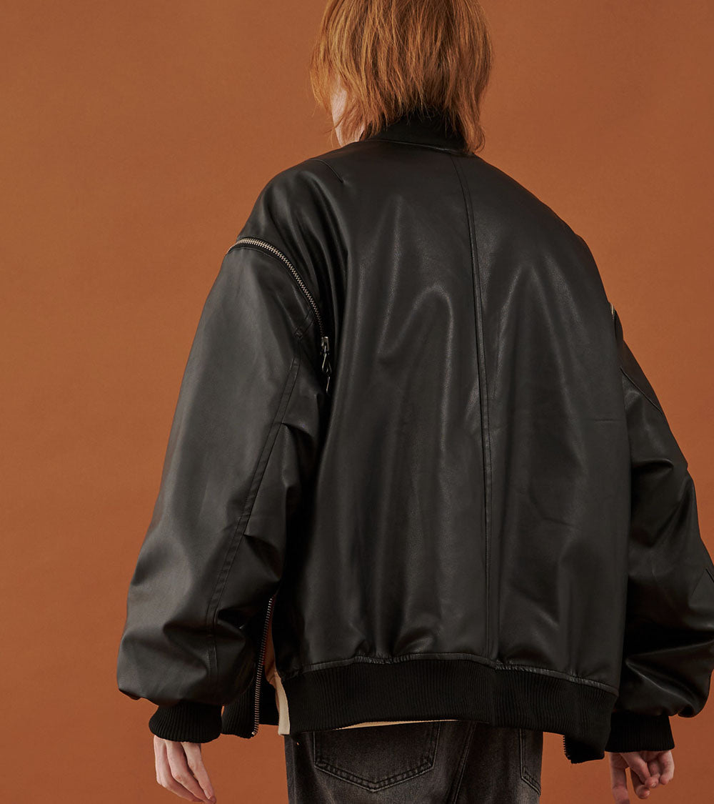 【24AW PRE-ORDER】5-ZIP REVERSIBLE BOMBER JACKET