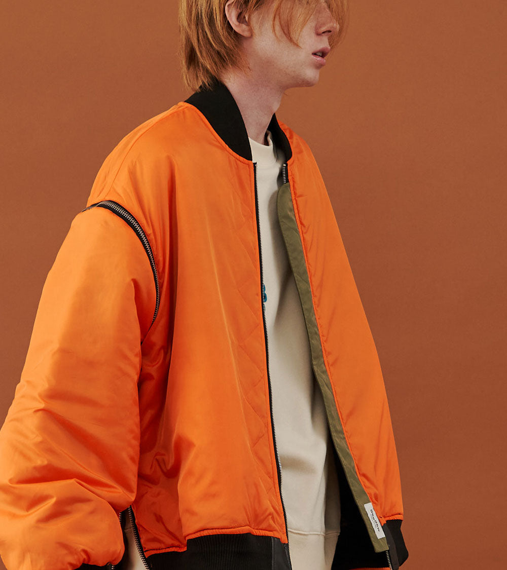 【24AW PRE-ORDER】5-ZIP REVERSIBLE BOMBER JACKET