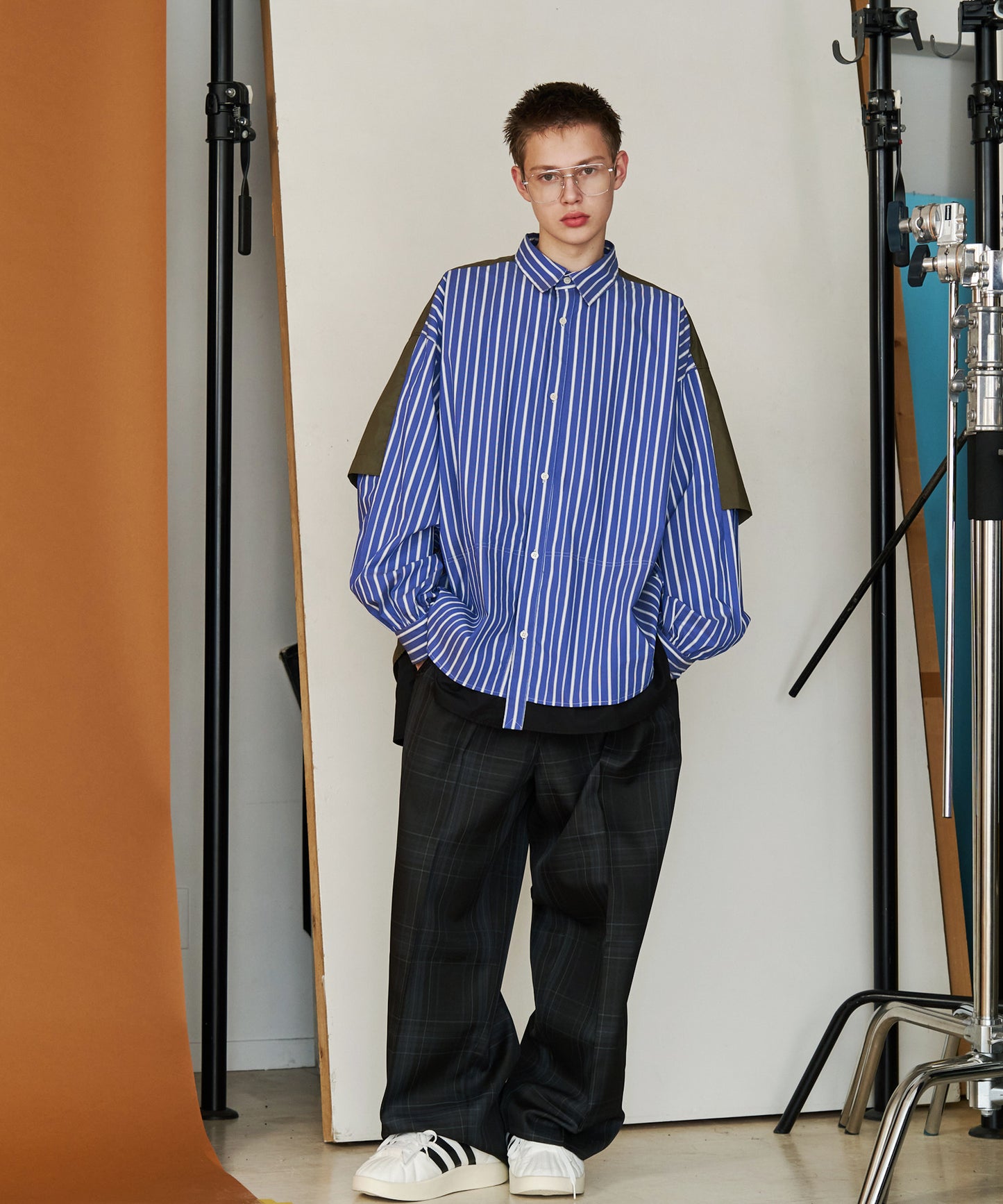 【予約商品】CHECK WIDE SLACKS