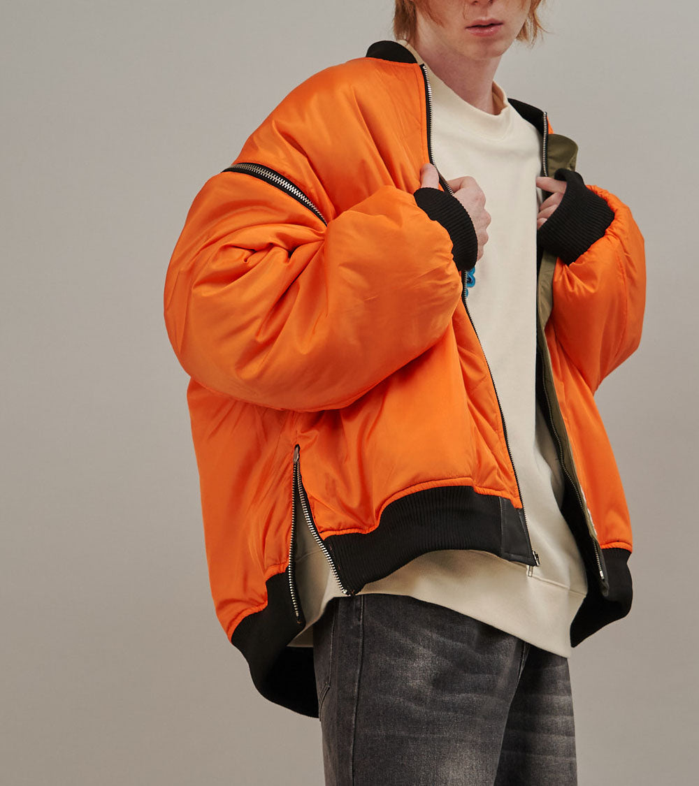 【24AW PRE-ORDER】5-ZIP REVERSIBLE BOMBER JACKET