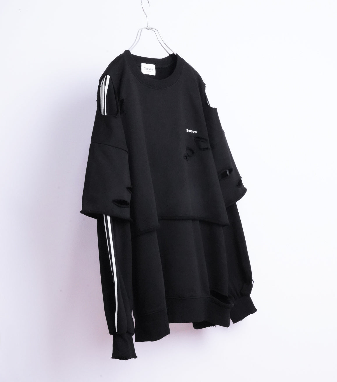 【25AW先行予約】LAYERD DAMAGE SWEAT