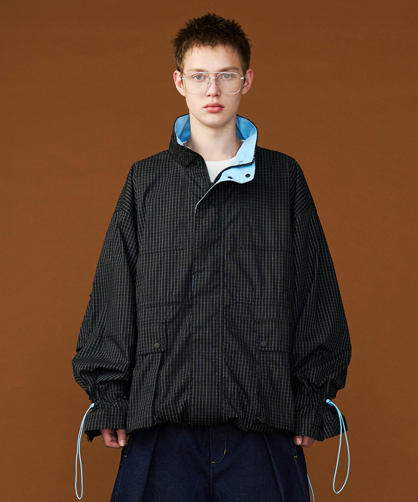【予約商品】CORD DESIGN CHECK BLOUSON