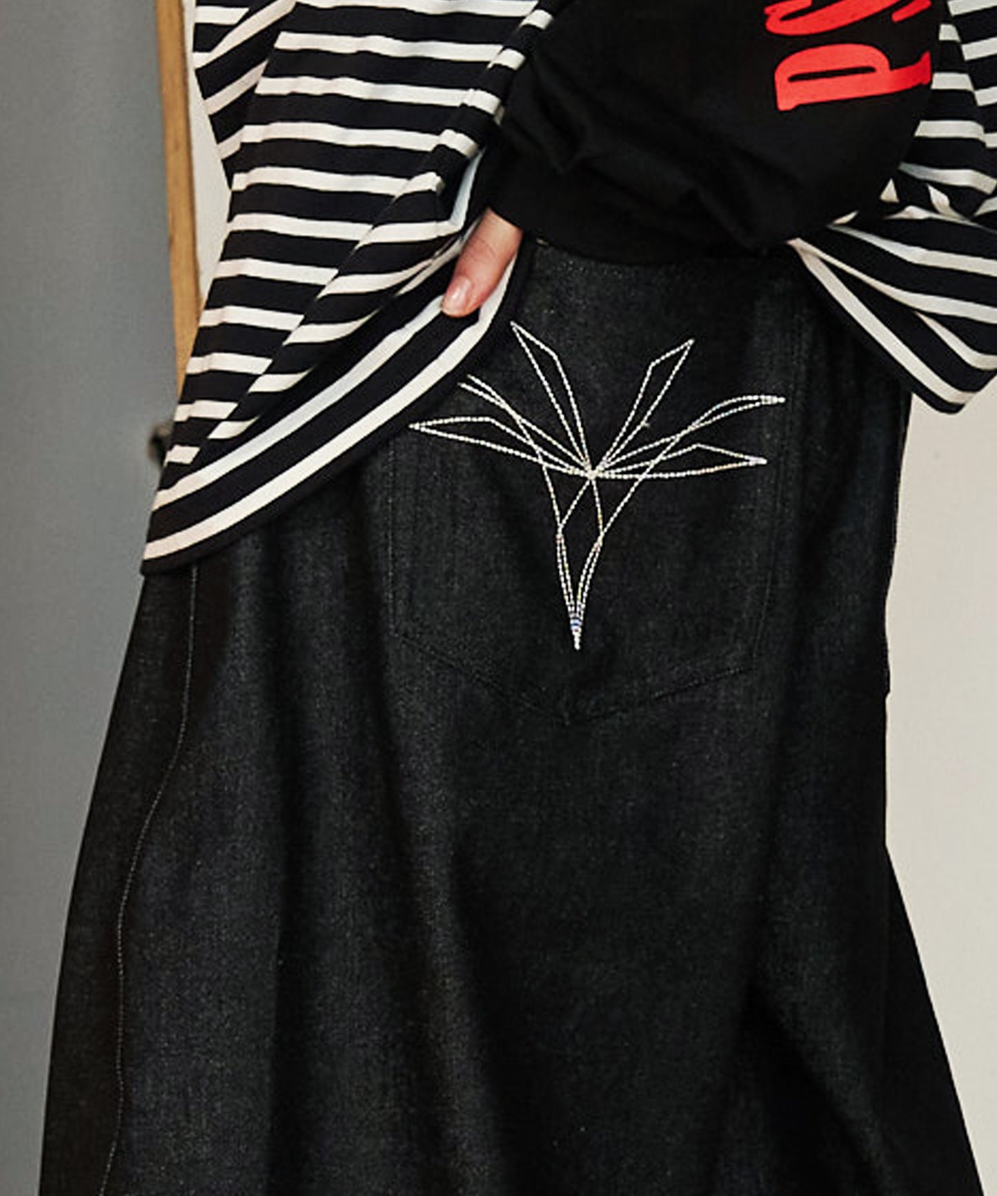 【予約商品】DENIM CURVE PANTS