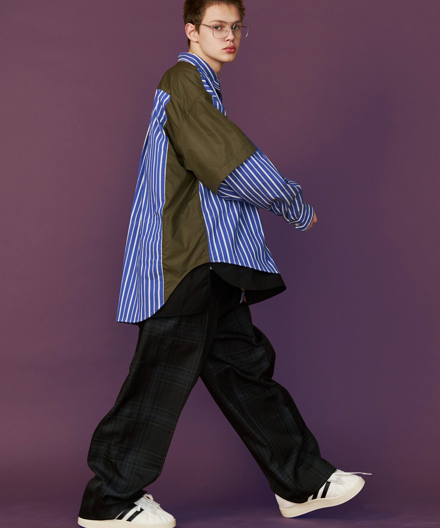 【予約商品】CHECK WIDE SLACKS