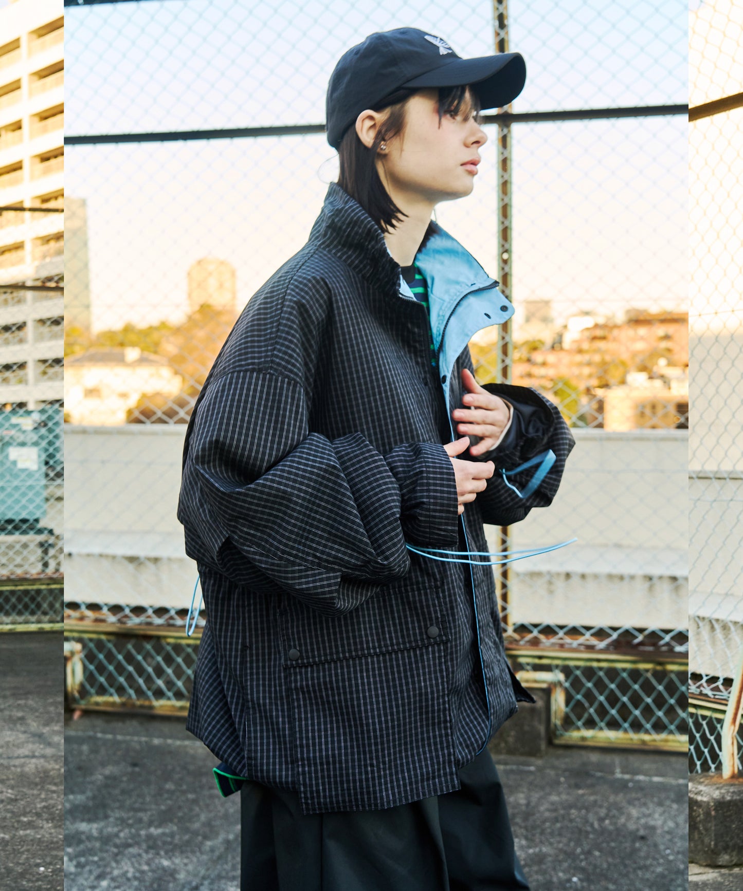 【予約商品】CORD DESIGN CHECK BLOUSON