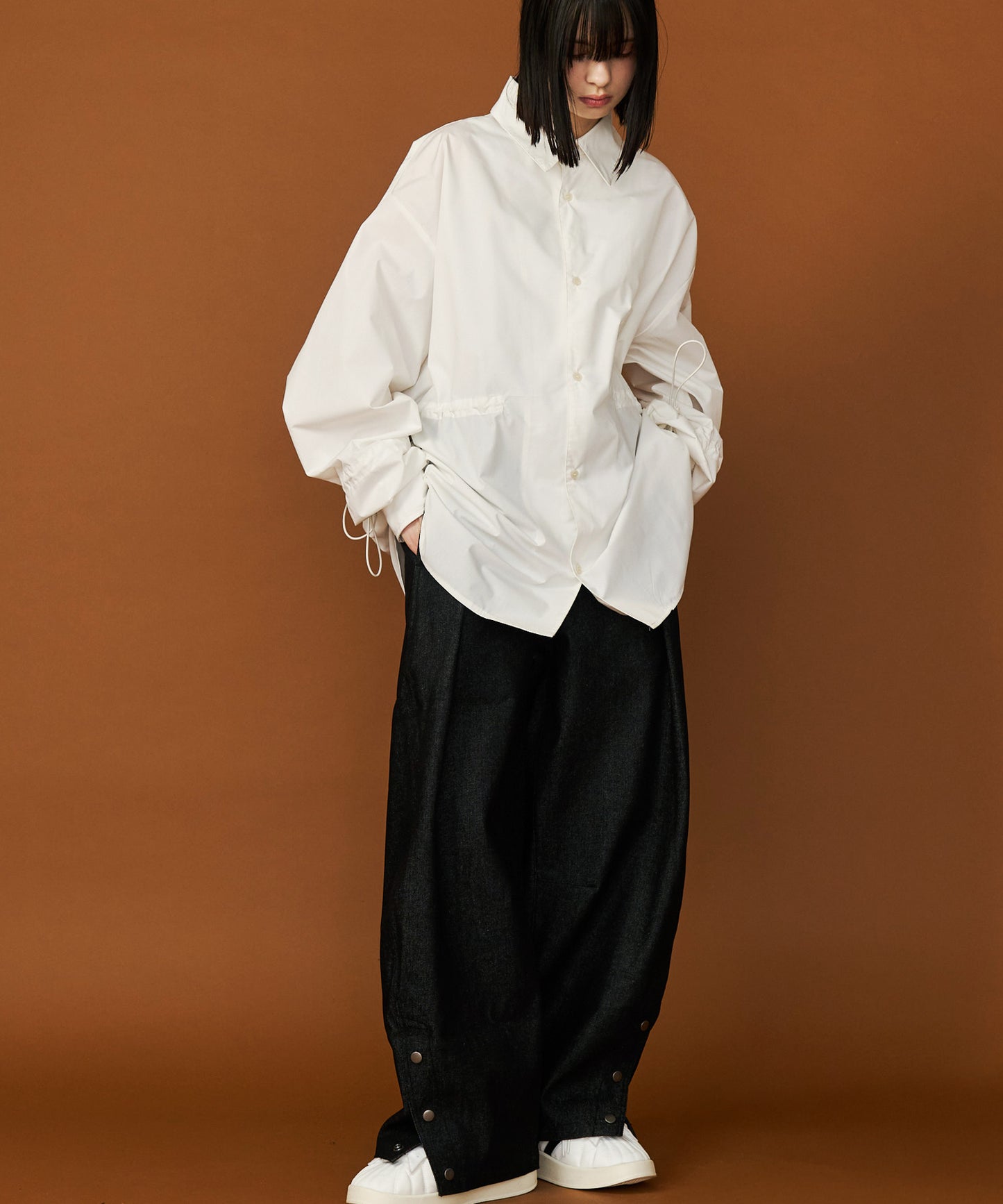 【予約商品】DENIM CURVE PANTS