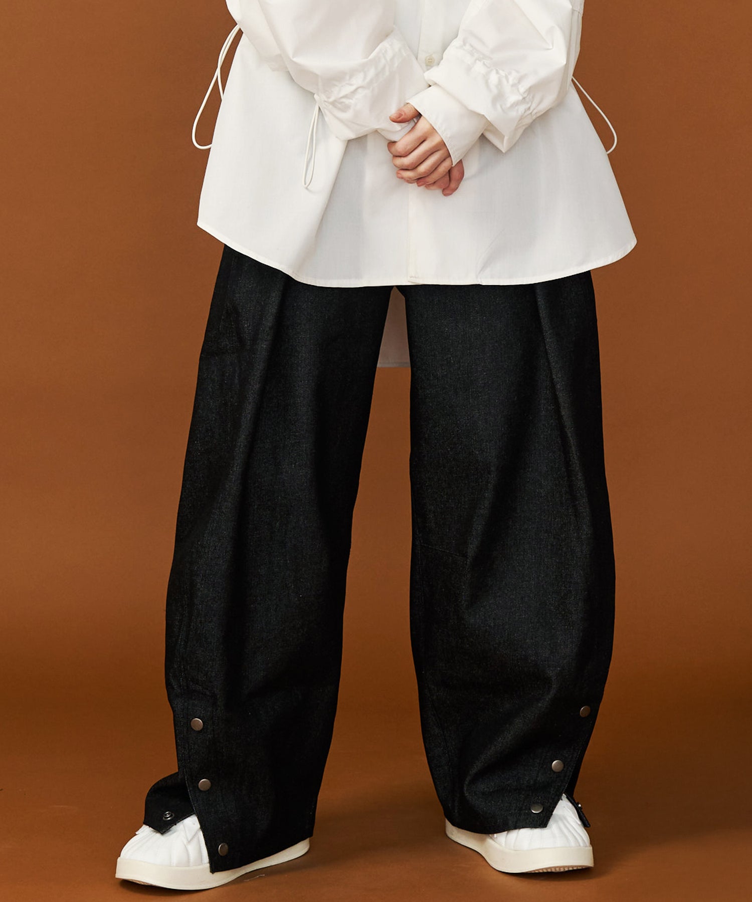 DENIM CURVE PANTS – seesew