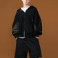 DAMAGE DESIGN ZIP HOODIE