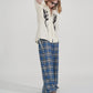 【SALE】2-ZIP DAMAGE  CHECK  PANTS