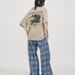 【SALE】2-ZIP DAMAGE  CHECK  PANTS