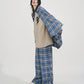 【SALE】2-ZIP DAMAGE  CHECK  PANTS