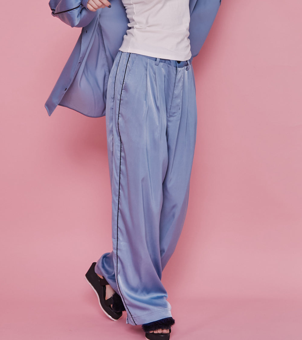 SATAIN WIDE LOUNGE PANTS – seesew